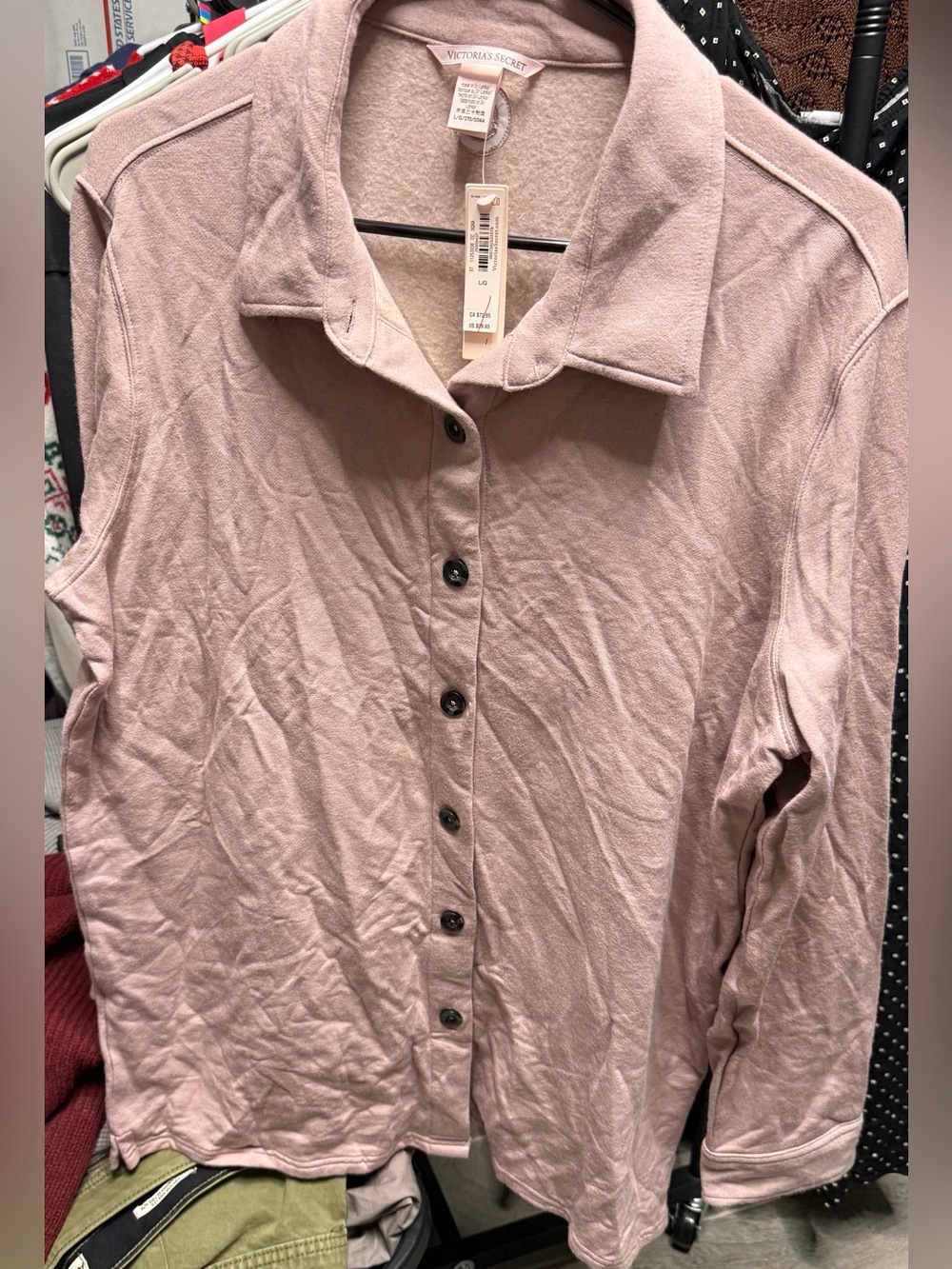 VS Button-Up Collared Shirt - Picture 2 of 4